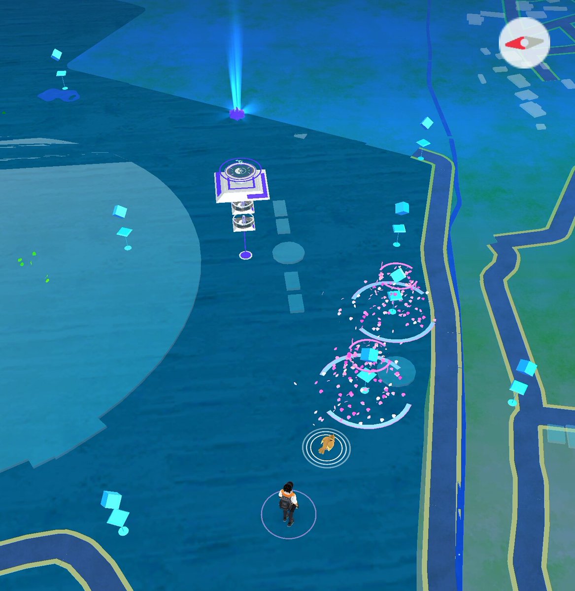 仏滅氏 埼スタ行ったらポケストップ賑やかでトレーナーグループも沢山いた ポケモンgo 埼玉スタジアム