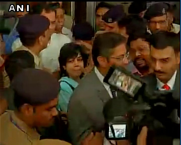 ANI's tweet photo. #FLASH: Kolkata's Judith D'Souza who was kidnapped in Kabul last month, returns to India. https://t.co/zOGUw0oyu1