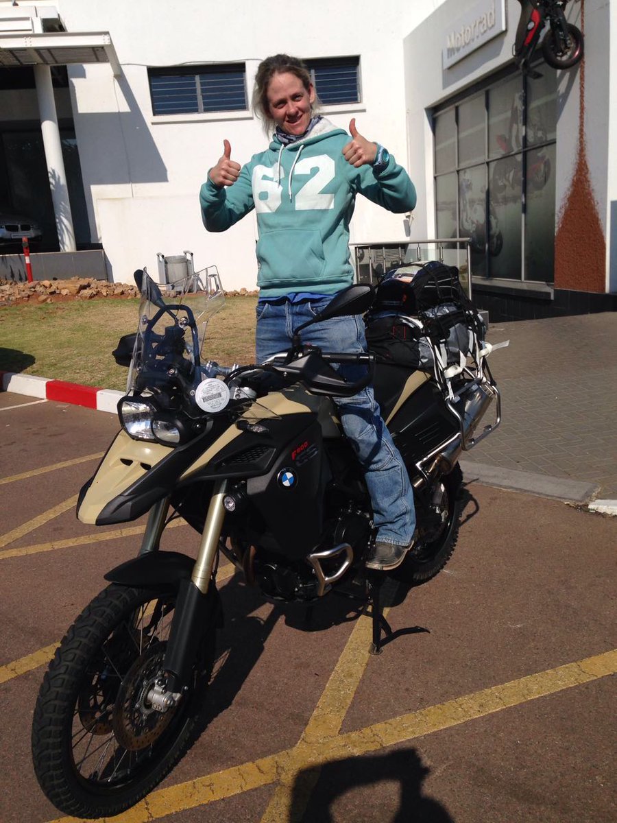 Tjoppie25's tweet photo. Just done 1844kms of awesome riding from Jo'burg to fetch my new wheels @ZambesiMotorrad  @Bikeroutescoza @myFiets https://t.co/rZM3Nocpbc