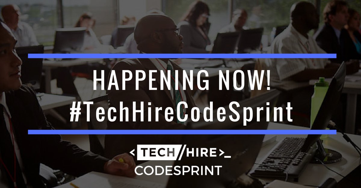 WorkSourceATL's tweet image. Our national #TechHireCodeSprint is happening right now! @TechSquare