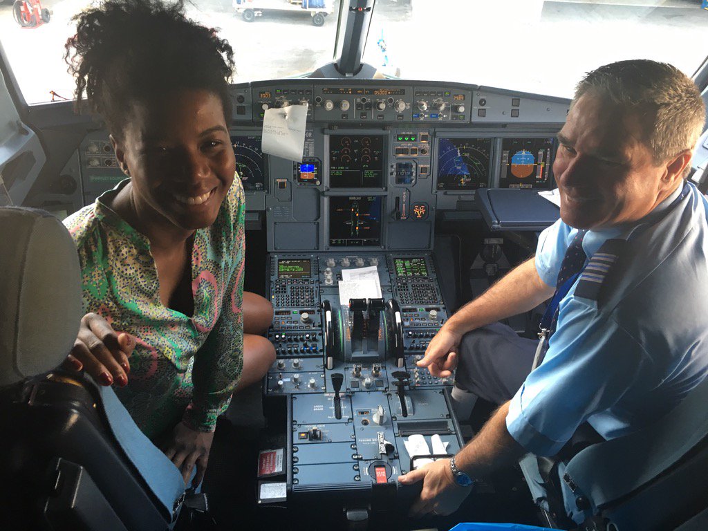 jeffmartinops's tweet photo. Flying friday and joined by our great tech ops corp comm friend Bernice https://t.co/UTLcb6PvfR