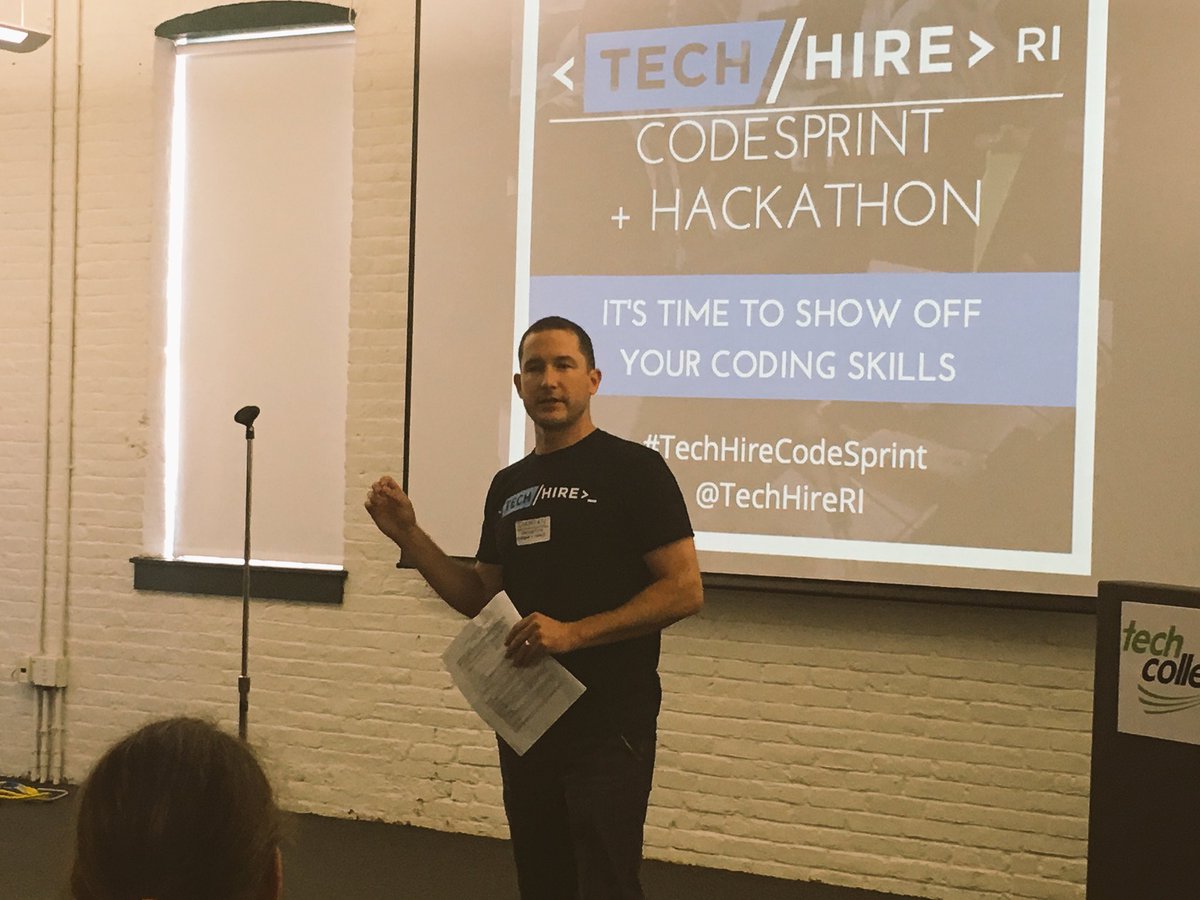 TechHireRI's tweet image. And we&apos;re off! Show off your #coding skills! #TechHireCodeSprint #Hackathon #ourPvd #SkillsThatPay #makeITinRI