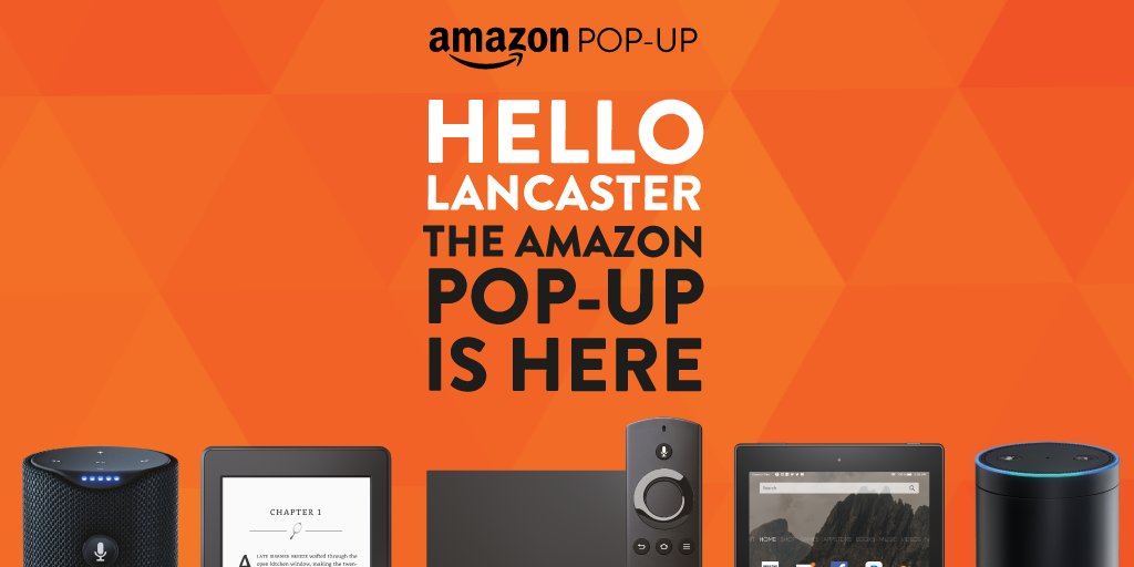Hey, Lancaster! Visit our Amazon Pop-Up today, get expert help, &amp; save on <a href="/amazon/">Amazon</a>  devices: spr.ly/6013BIocl