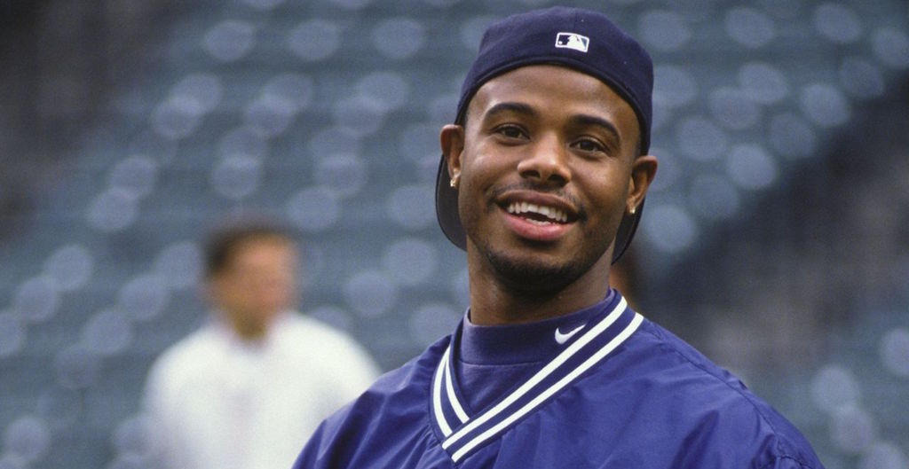 theScore's tweet image. With Ken Griffey Jr.'s induction speech hours away, here's his HOF career by the numbers. thesco.re/2al49Ks