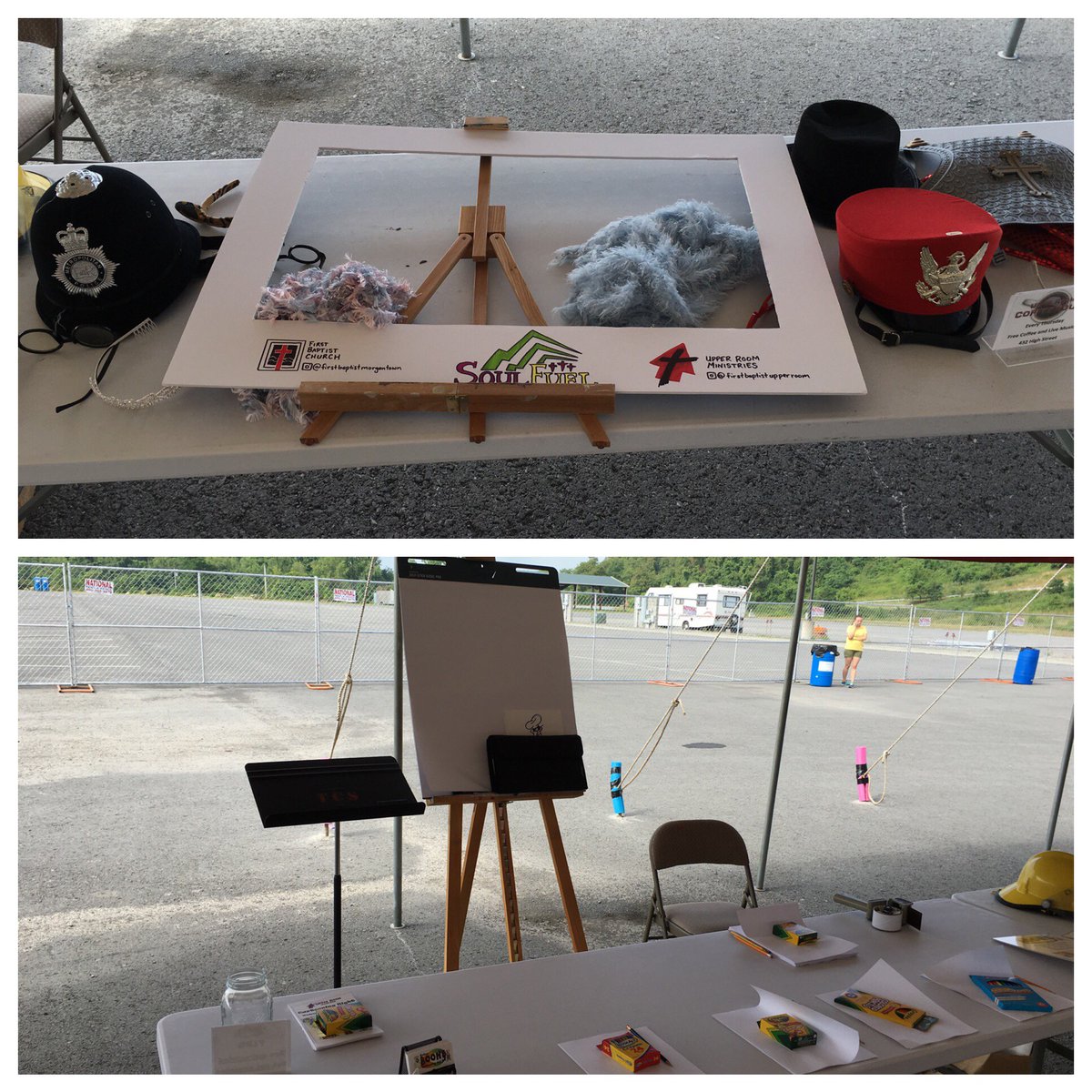 FBC_Morgantown's tweet photo. Come see us at the Kid’s Tent at SoulFuel for some cartooning and a photo booth! Upper Room Ministries https://t.co/QGsK1jAGql