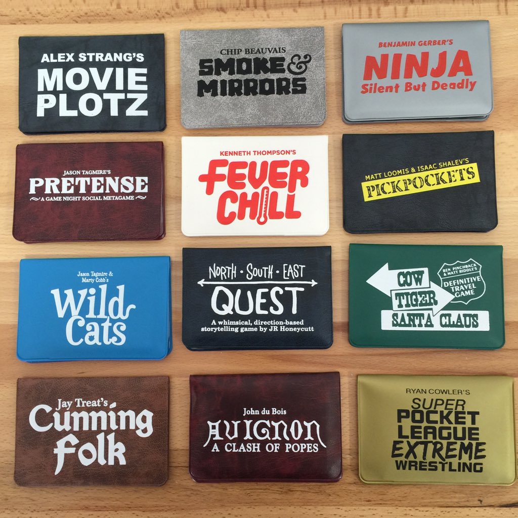 jtagmire's tweet photo. The first 12 wallet games. Pretty cool collection. https://t.co/avkV1B3Tb5