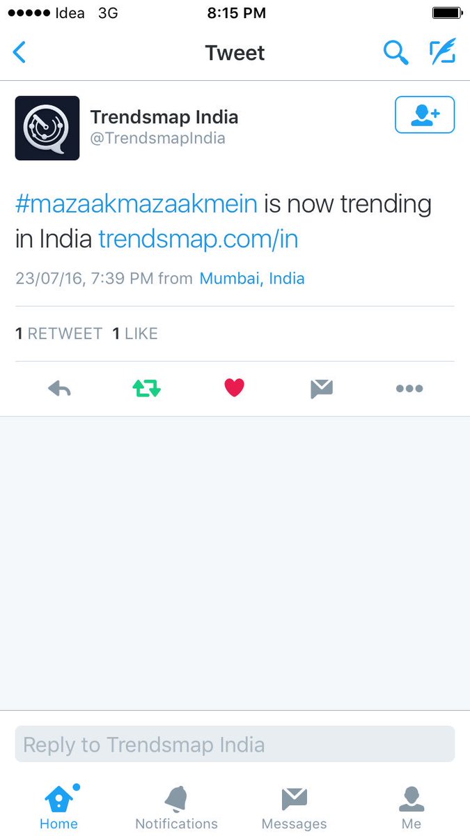 TejuKolhapure's tweet photo. So #MazaakMazaakMein is trending on @TrendsmapIndia @pankyas @violetpicture @LifeOK https://t.co/7Bl9XBfJy4