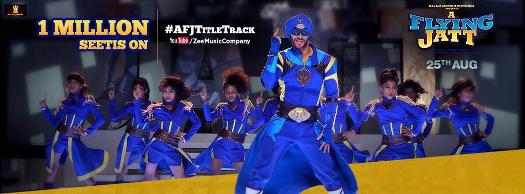 balajimotionpic's tweet photo. 1 million viewers are humming to #AFJTitleTrack! Thank you for Jatt-tastic response! https://t.co/0Qh01eGBfq https://t.co/x65rlpV3oe