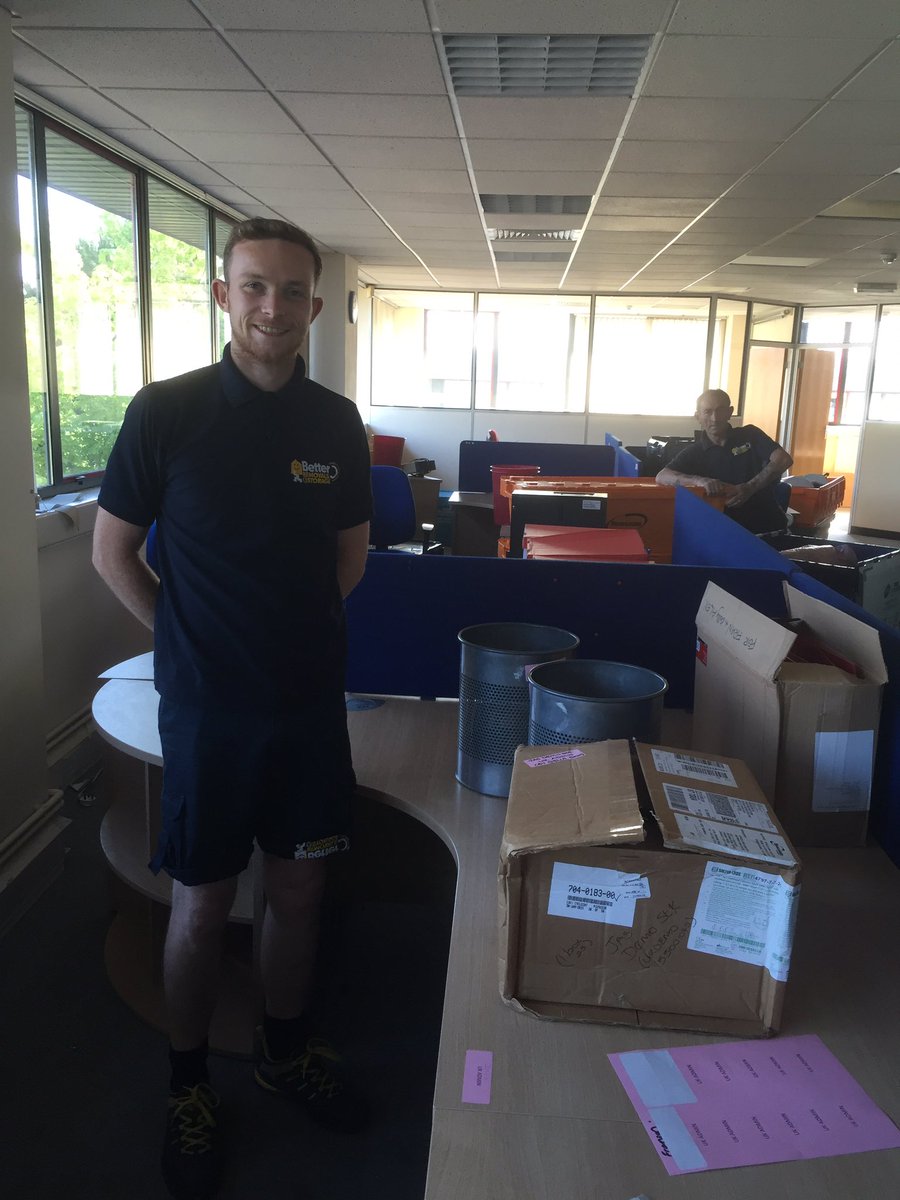betterremovals's tweet image. Office relocation in Hertford.  Day 3 of 5.  #BetterCommercialMoves.   18 guys today working hard in the heat