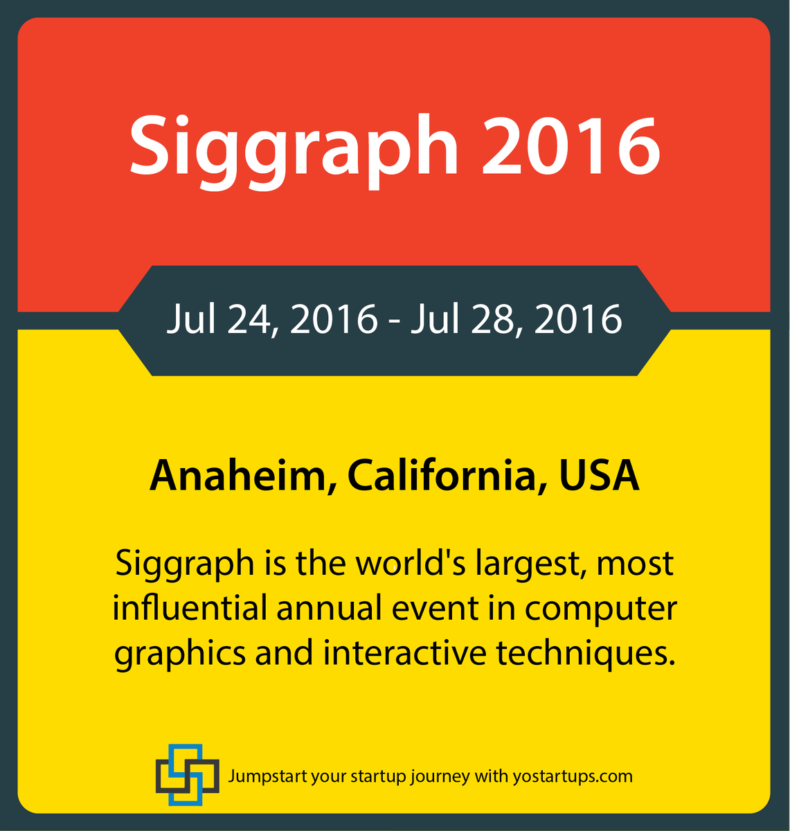 iOSDevJobsYoS's tweet image. Join world&apos;s largest event in #ComputerGraphics &amp;amp; #InteractiveTechniques #Anaheim #California @siggraph  July 24-28