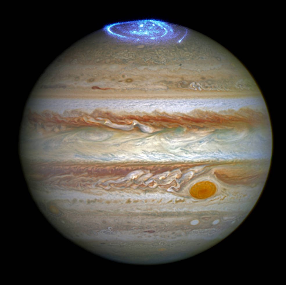 Here's a new 2016 pic of Jupiter from Hubble catching a stunning vivid aurora http://www.nasa.gov/feature/goddard/2016/hubble-captures-vivid-auroras-in-jupiter-s-atmosphere