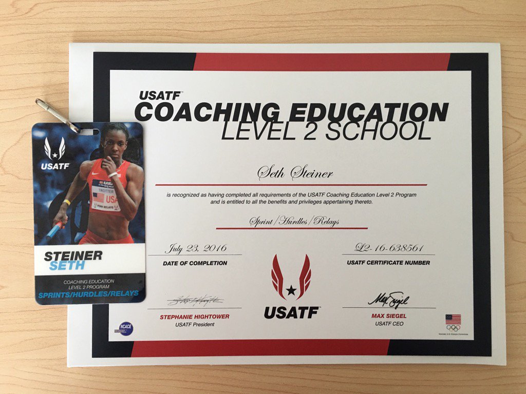coachssteiner's tweet photo. It was a long 6 days of work, but it was a great experience & well worth it! #usatflevel2 #gofitchtrack https://t.co/PaCeP6nEoz