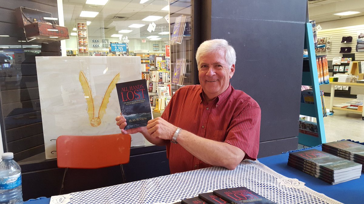 Coles439BWR's tweet photo. Fun signing today with Blain Henshaw &amp; his book #AllHandsLost from @PottersPress! Signed copies in-store! https://t.co/izxPxPkCaC