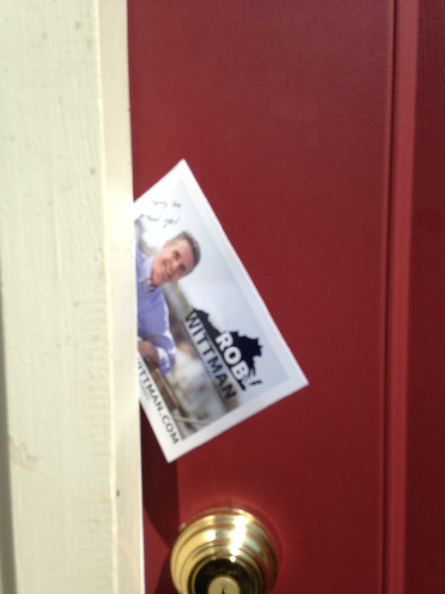 TimSingstock's tweet photo. Door knocking for @ReElectWittman in Potomac #LeadRight2016 #TeamVA #Wittman2016 https://t.co/atjtADtm6R