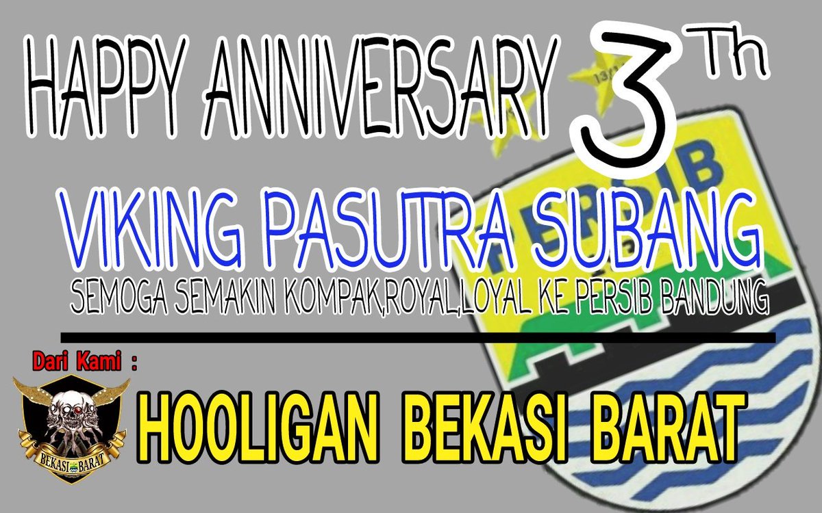 Hooligan Bekasi Brt On Twitter Happy Anniversary 3th Viking