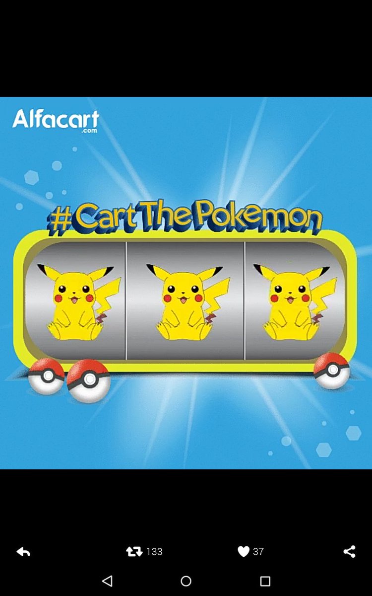 PNiarel's tweet photo. @alfacartID Yyeaah gotcha 3 Pikachu #CartThePokemon ikutan yuk @SSanturi @max_yanti @PrasurmaNY @pristyaa @n_izzah https://t.co/UKLrRSL8sr