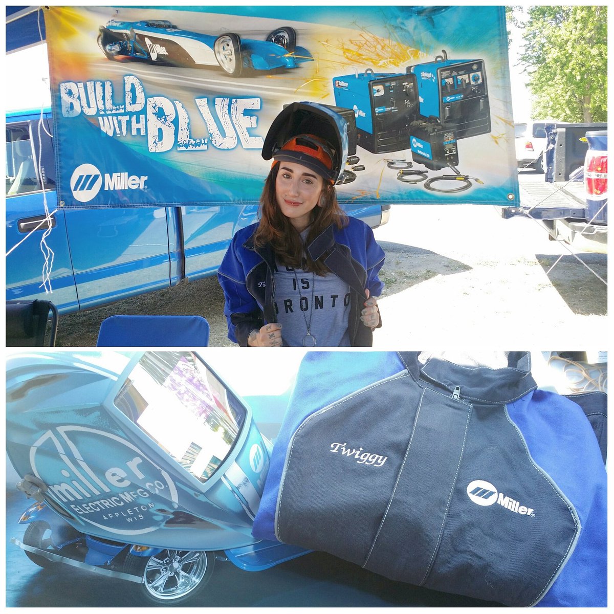 😶😍😙 Thank you soooo much to <a href="/MillerWelders/">Miller Welders</a> #Miller! What a great day at #WheelsOnTheBay <a href="/mshpromotions/">Wheels on the Bay</a>