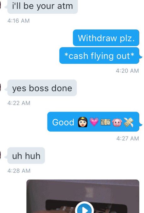 Method Acting: To be the ATM, one has to live/behave as ATM day-to-day. Be the ATM, stiffy. *bravo* 👸🏻💗💵🐷💸👏🏻<a href="/tag/findom"class="tags"><span>#findom</span></a>