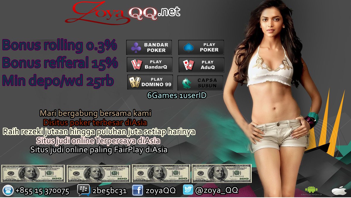 Zoya_QQ's tweet photo. PORTAL JUDI ONLINE PERTAMA DI ASIA https://t.co/OGXyXg9k3T             
@Zoya_QQ #Poker #PokerOnline #JKT48Janken https://t.co/PyCsCugkko