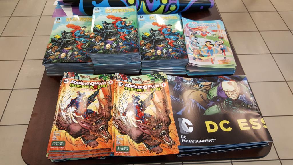 Come in today for these great DC Comic freebies and join us at 7pm for our DC event!