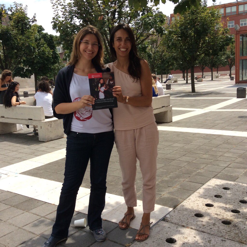 TanjaAhlin's tweet photo. Celebrating with Roberta Raffaeta @LenoreManderson #EASA2016 @RoutledgeArch https://t.co/t3PFZV9Oh8