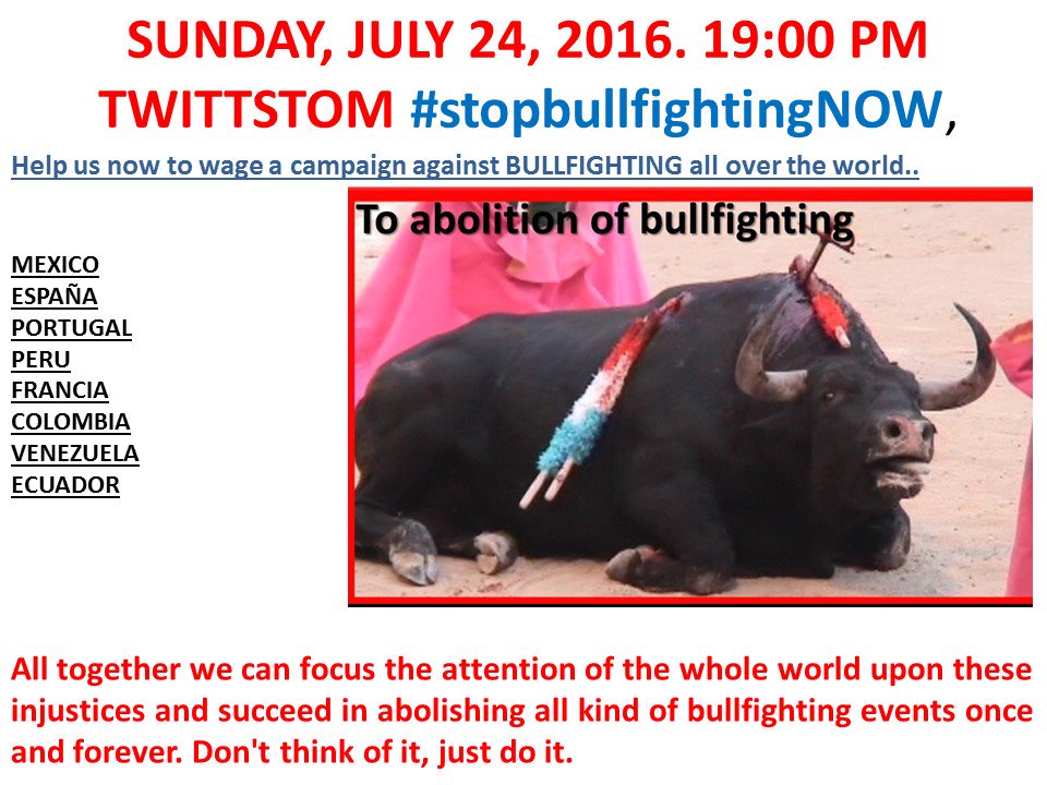 NOTORDESILLAS15's tweet photo. International campaign for the abolition of bullfighting and all the festivities with bulls and cows in 8 countries https://t.co/C2dx7RF7V6