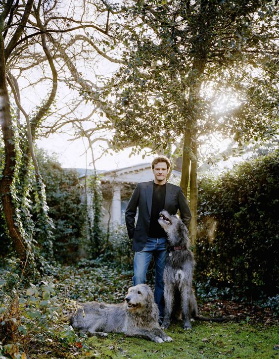 FamousMenDogs's tweet photo. Colin Firth #Dog #English #British #Sexy https://t.co/TyaH6juxTo
