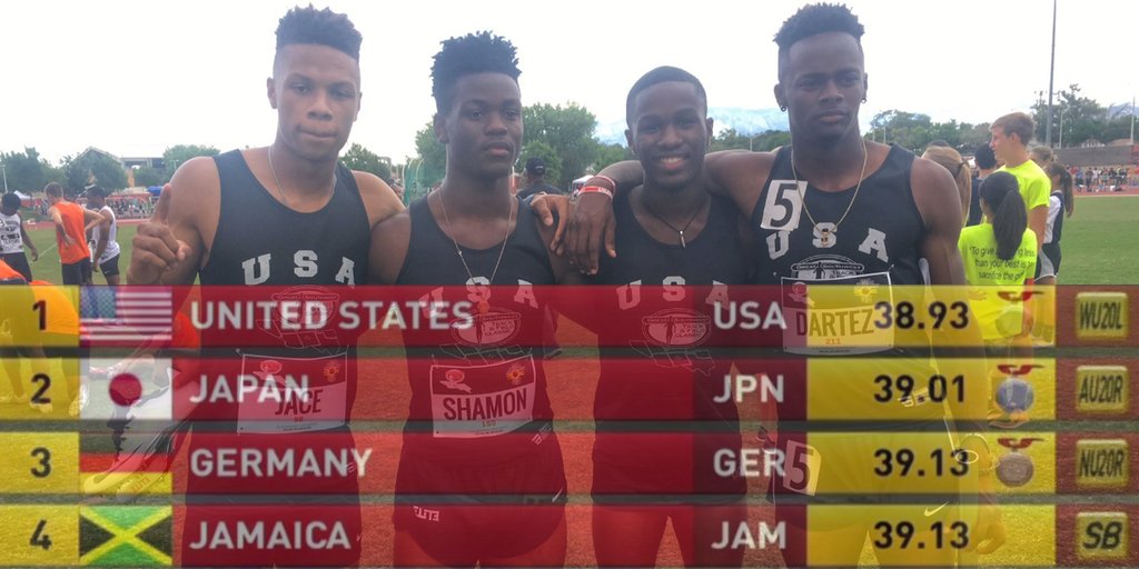 milesplit's tweet photo. Solo 39.20 4x1 from Team Texas back at Great Southwest would almost have made the podium at #Bydgoszcz2016 https://t.co/XEB1XXIN0a