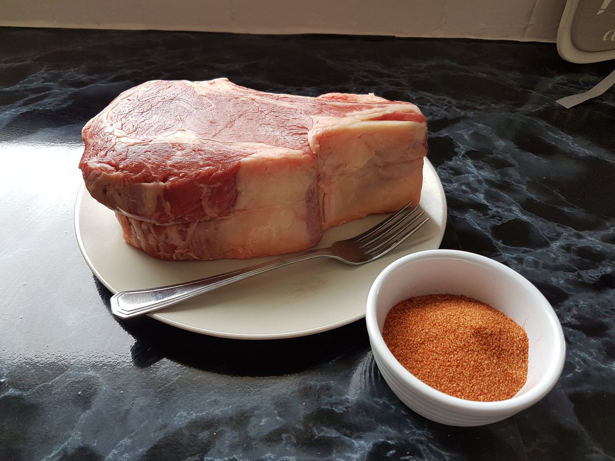 RubnSmokeBBQ's tweet photo. Diet starts on monday. #bbq #biggrillfest #grilling #mansteak #vegans i need a bigger plate or belly! https://t.co/q7mD6Ajn60