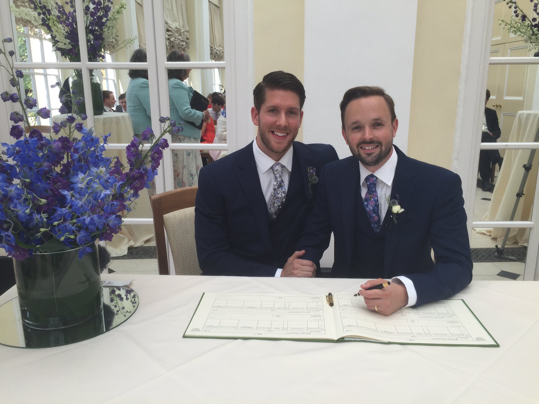 James Longman on Twitter: "It's been emotional seeing these two great guys  get married. "Growing up, I never thought I'd be able to do this."  https://t.co/Rq3WEH8yiS" / Twitter