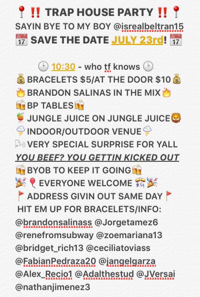 texaspartystate's tweet photo. Going tonight if you ain't busy this is the place to be ‼️‼️ hit up people below for details 🍻 https://t.co/vlJsYBzhZt