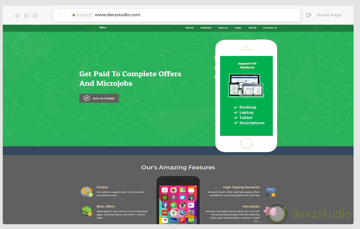 devzstudio's tweet image. #devzstudio #portfolio #coding #RevolutionEarn