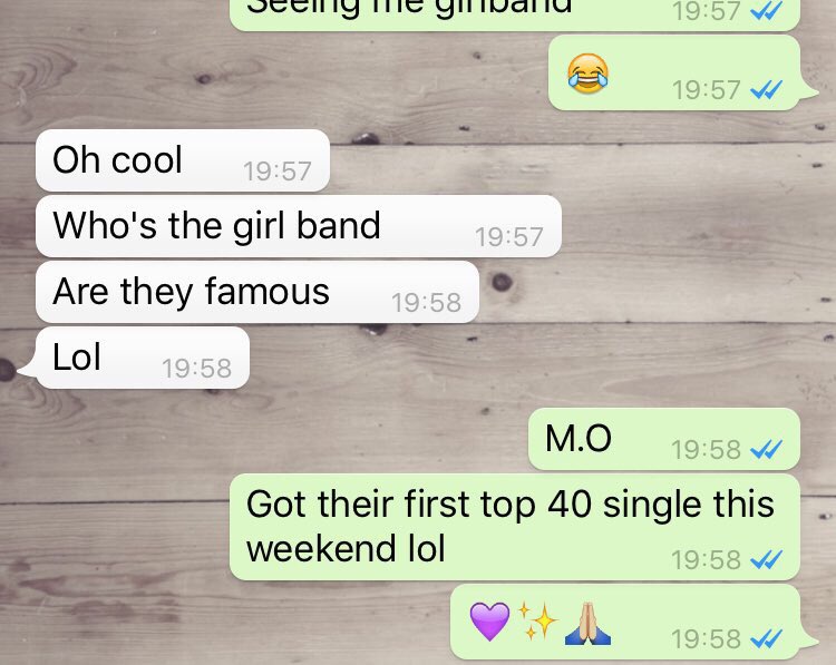 zoesmithxx's tweet photo. Me when I talk about M.O to anyone now 😂✨🌺💜🙏🏼 #top40single #proud #wdyto https://t.co/sbpiVC9o7P