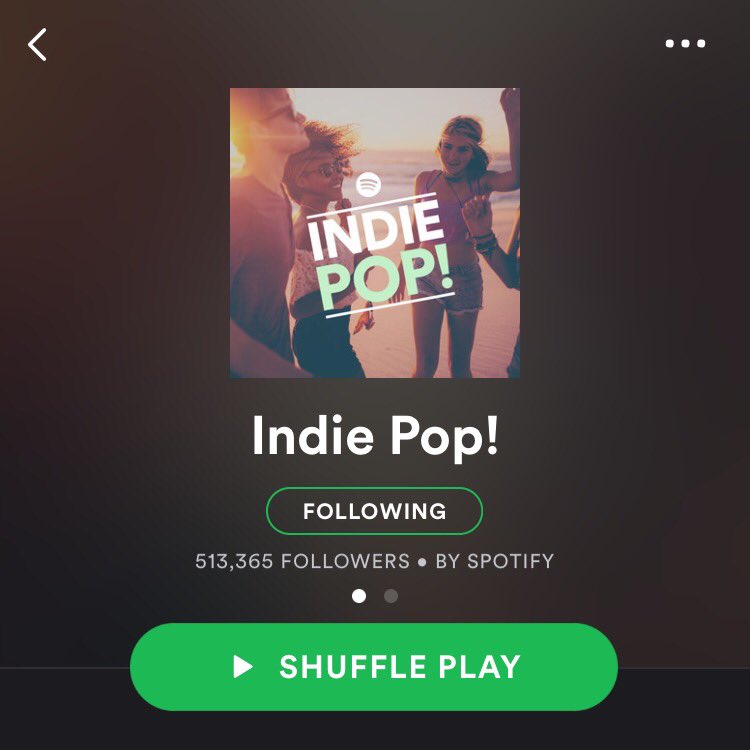 Thx <a href="/Spotify/">Spotify</a> for including "Need 2 Know" on the Indie Pop! playlist. Listen here: open.spotify.com/user/spotify/p…