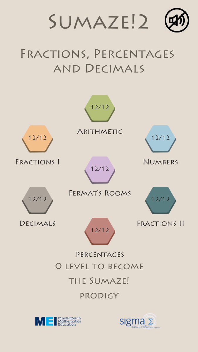 NCETMsecondary's tweet photo. Looking for some maths to do while you're on the beach?
Sumaze and Sumaze2 from @MEImaths are exactly what you need! https://t.co/guXnp4Wdut