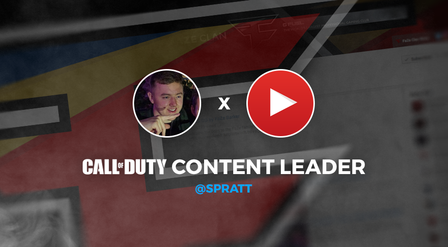 FaZeClan's tweet image. Today, the FaZeClan channel takes a big step forward. Welcoming on @Spratt as the new Call of Duty Content Leader!