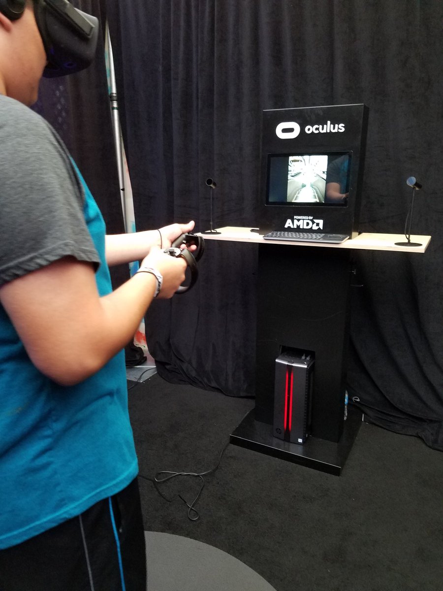 LoveLaughLeslie's tweet photo. Come to #NerdHQ and so the impossible in @EpicGames Bullet Train on @oculus ands @AMDRadeon
#catchbullets
#SDCC https://t.co/zuNk3iVtU2