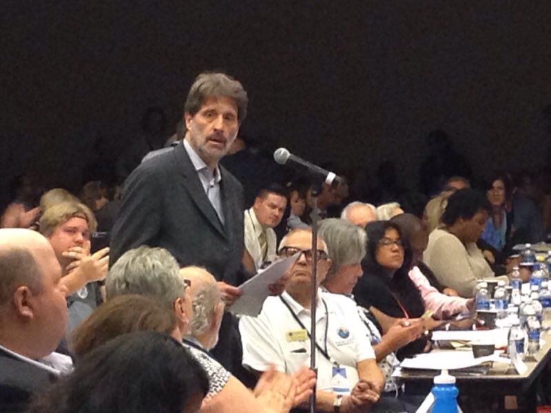 RoseAnnDeMoro's tweet photo. We put forth elimination of Super Delegates in Rules Committee. Voted down but we have enough for floor fight! https://t.co/9FYnzTXPMi