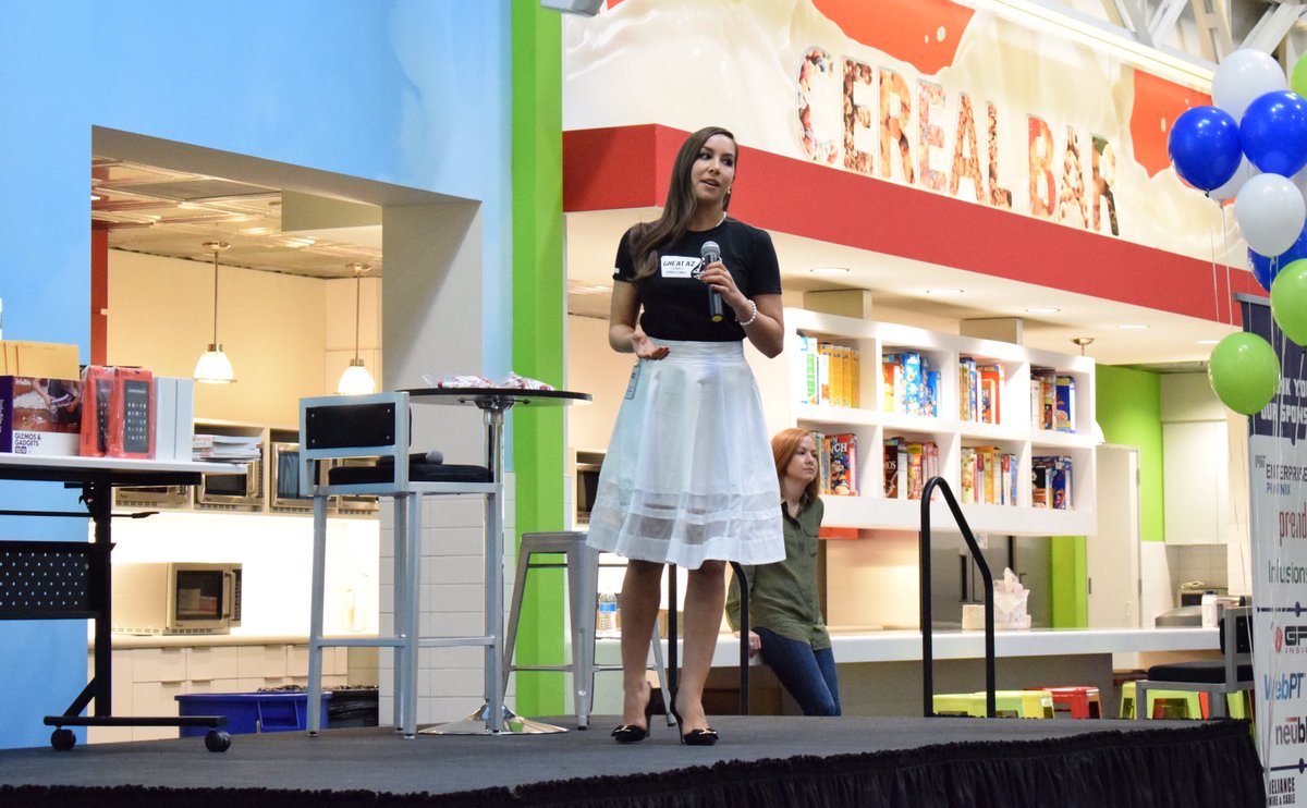 AZCodeChallenge's tweet photo. Great view from the front view of the closing ceremonies watching @aliciaholmes77 #codeaz https://t.co/VU2LFm0hJF
