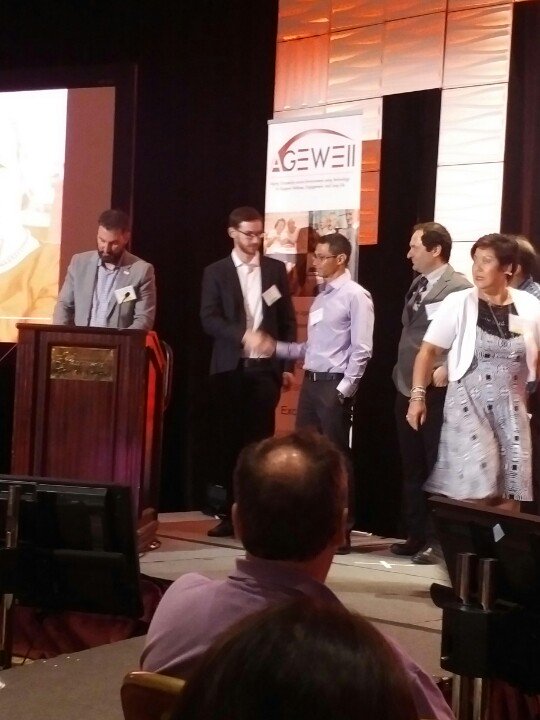 ChanR11's tweet photo. Drum roll.... And the winner is... @winterlightlabs @AGEWELL_NCE #DisruptingAD pitch competition https://t.co/uevb056RfF