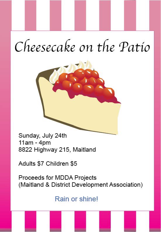 Gallery215NS's tweet photo. In just 13 hours one of Maitland's most anticipated summer events begins. Let there be #cheesecake ... https://t.co/k05lxY2OvH
