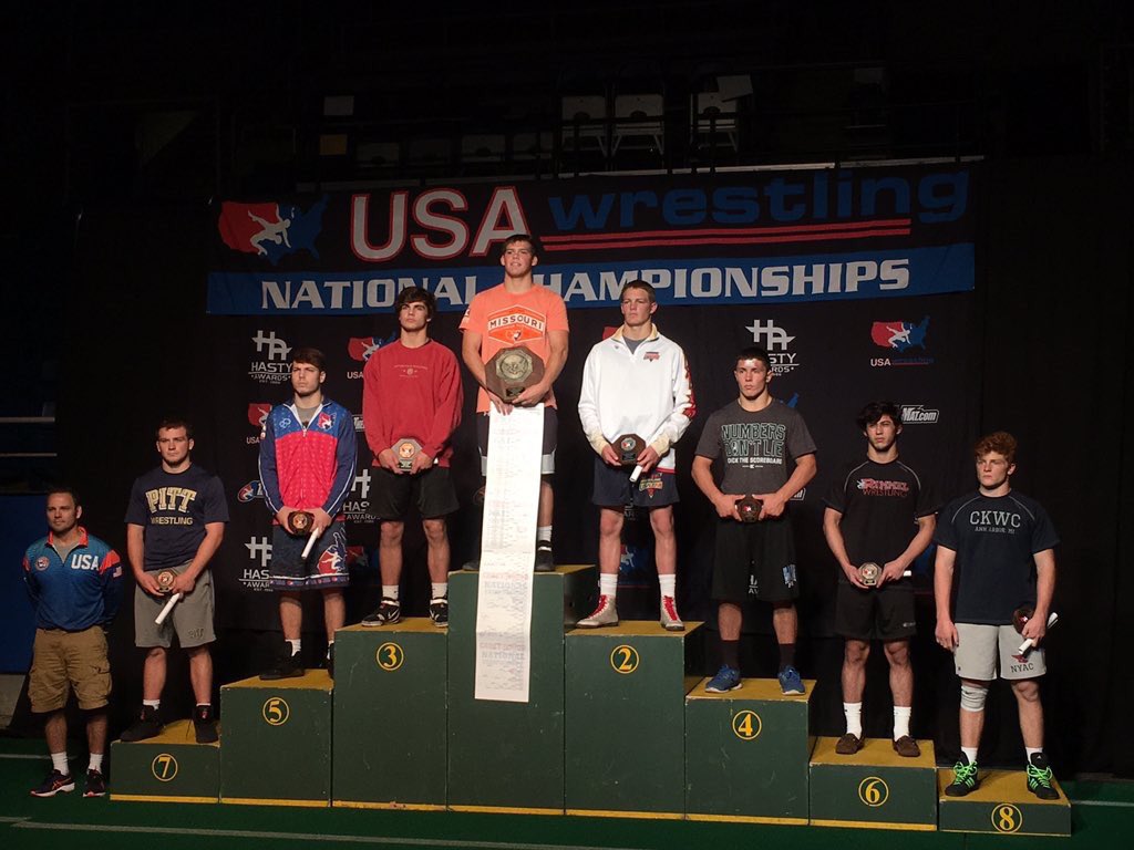 missouriwrestle's tweet photo. Canten Marriott's mile long bracket. https://t.co/dbFbWZXfWI