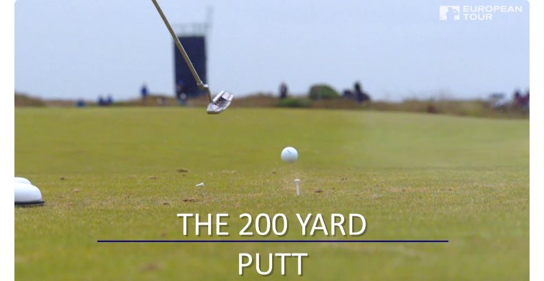 GolfDigest's tweet photo. The European Tour asked pros to play a 200-yard par 3 using just their putters: https://t.co/uTYphPBp11 https://t.co/2btw1FcPPf