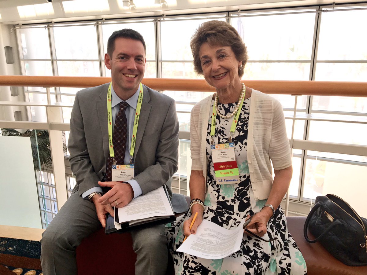 @MultCo Comm. <a href="/dianemckeel/">Diane McKeel</a> and Sean Files working to include Veterans language in six <a href="/NACoTweets/">NACo Digital Team</a> policy platforms!