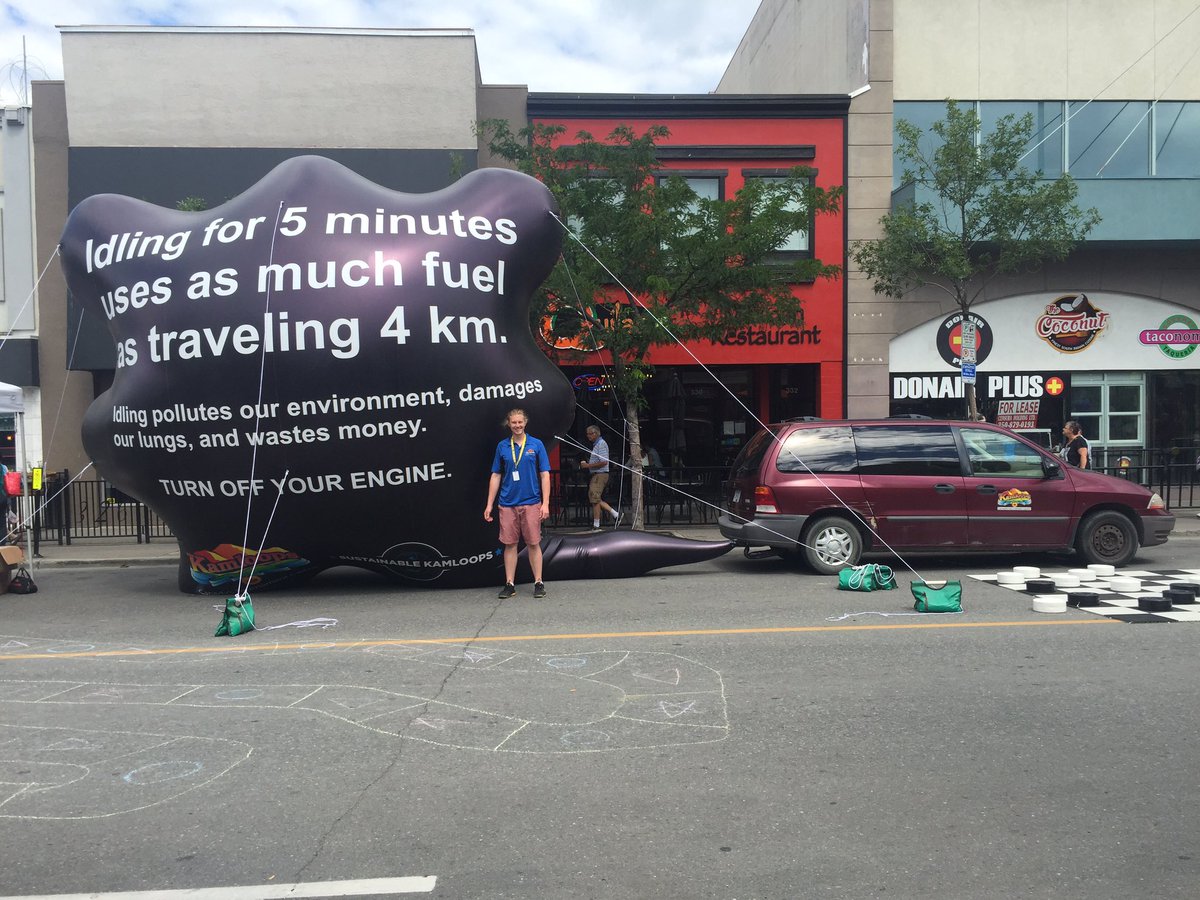 Have you seen us downtown yet? It's pretty hard to miss us! #thinkecosmart #kamloops #carfreeday
