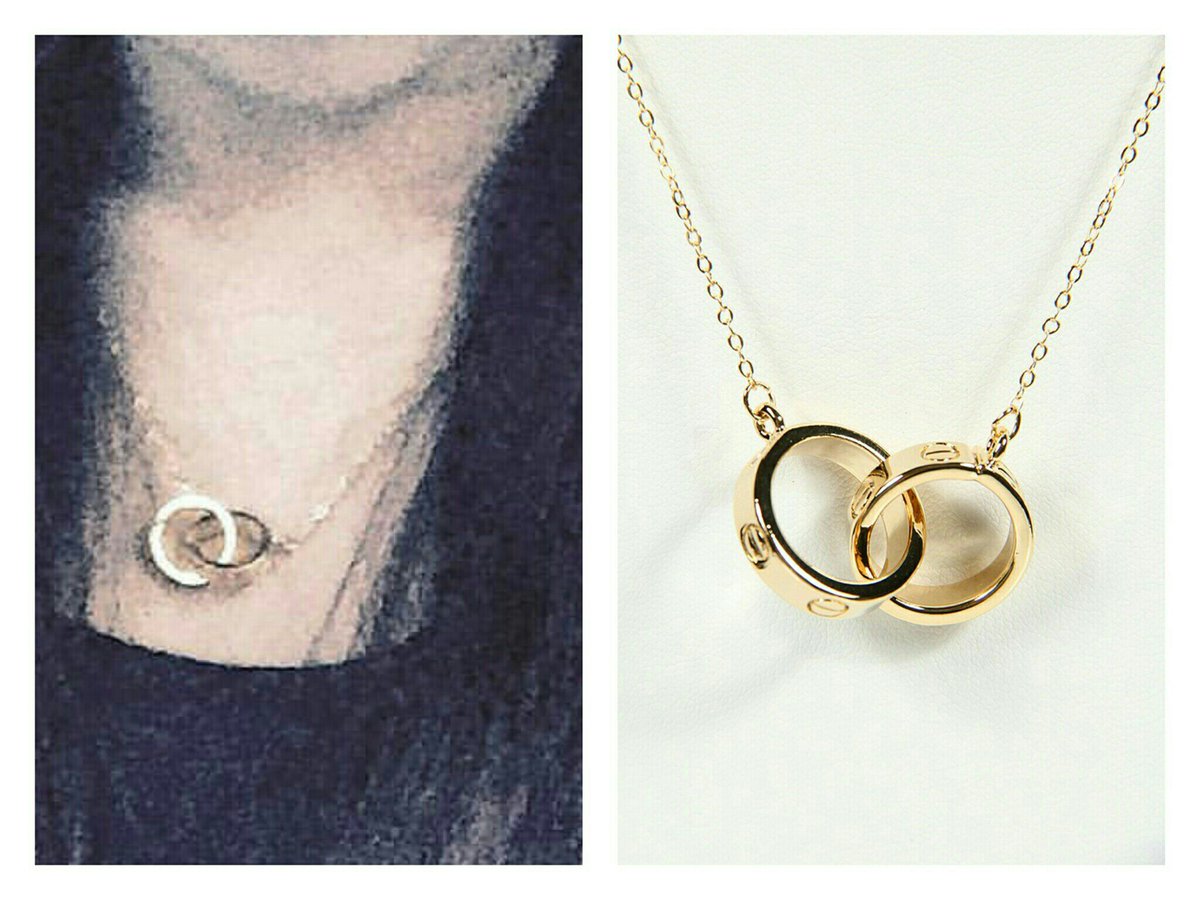 xiumin cartier love necklace