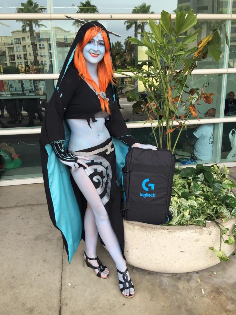 LogitechG's tweet photo. We're even catching creatures from Hyrule now! #LogitechGSDCC #SDCC https://t.co/8Ei0o7HCsn