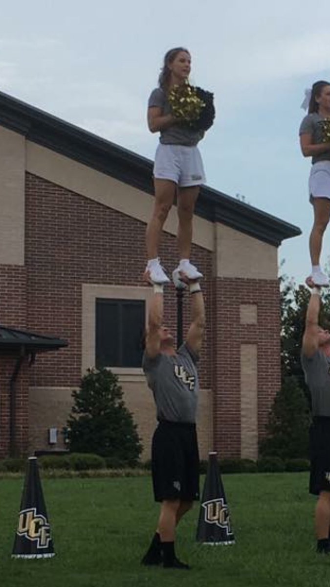 Tay at college cheer camp!