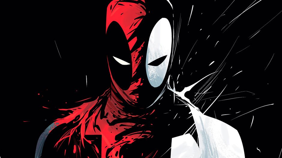 Marvel's tweet photo. #Deadpool goes Back in Black with @cullenbunn and @SalvaEspin: https://t.co/t9yLV717Jp
 #MarvelSDCC https://t.co/QoFxUS33E3