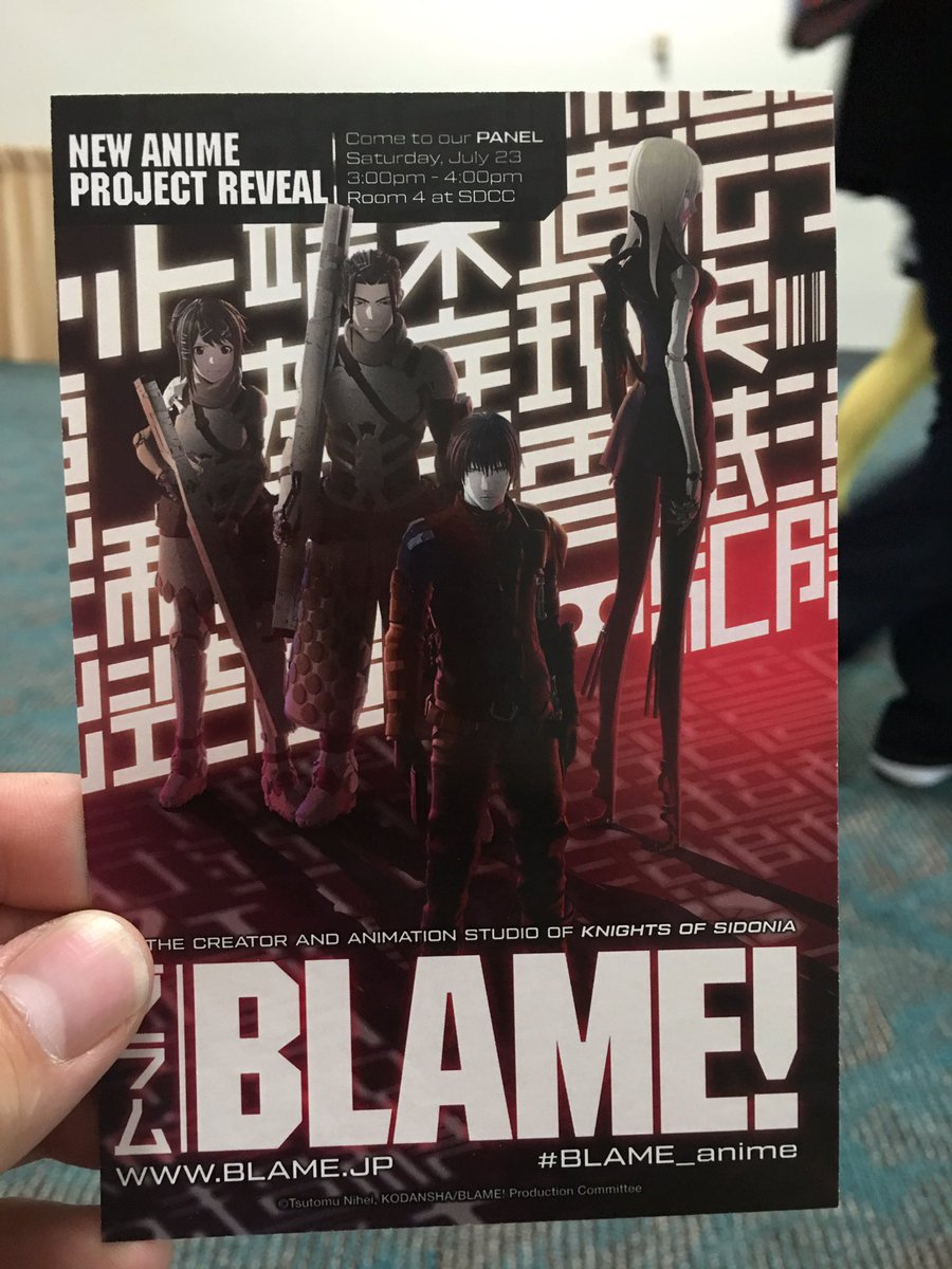 maxjenius's tweet photo. Sitting in like for the Tsutomu Nihei panel, I hope my friend Jon is jealous #BLAME_anime https://t.co/vk2fWMcVxE